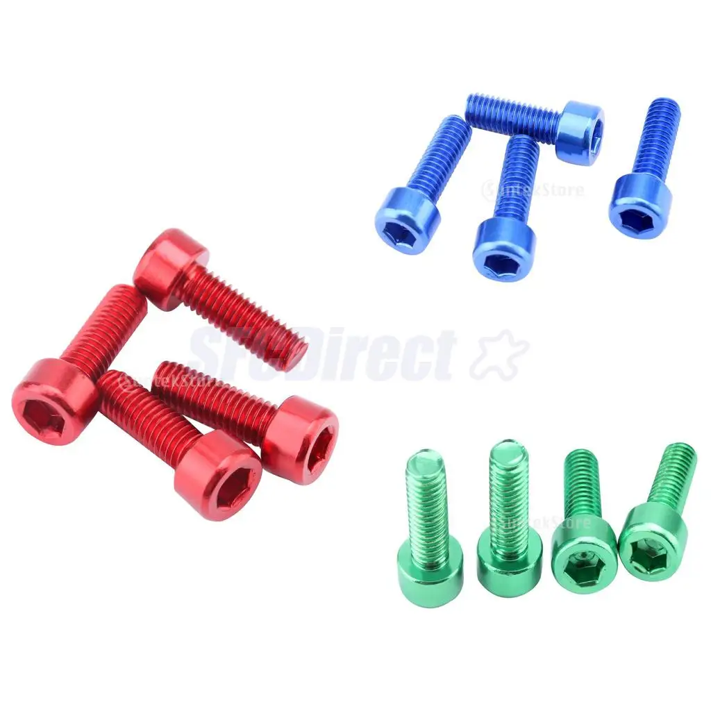 12 штук Алюминий сплава велосипедные бутылки для воды со клетка болты держатель