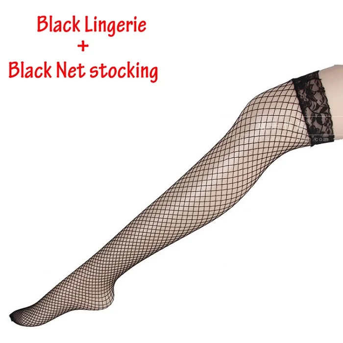with fishnet Socks Женская Клубная одежда, кружевное цветочное сексуальное платье, нижнее белье, ночная рубашка, Униформа, одежда для ночного клуба, фантазия, сексуальное латексное платье с открытой спиной - Цвет: with fishnet Socks