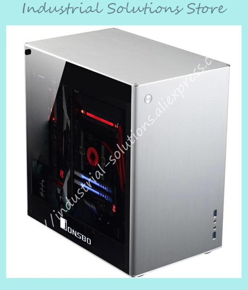 Компьютерный корпус Jonsbo VR2 полностью алюминиевая стальная рама MATX шасси вертикальный воздуховод