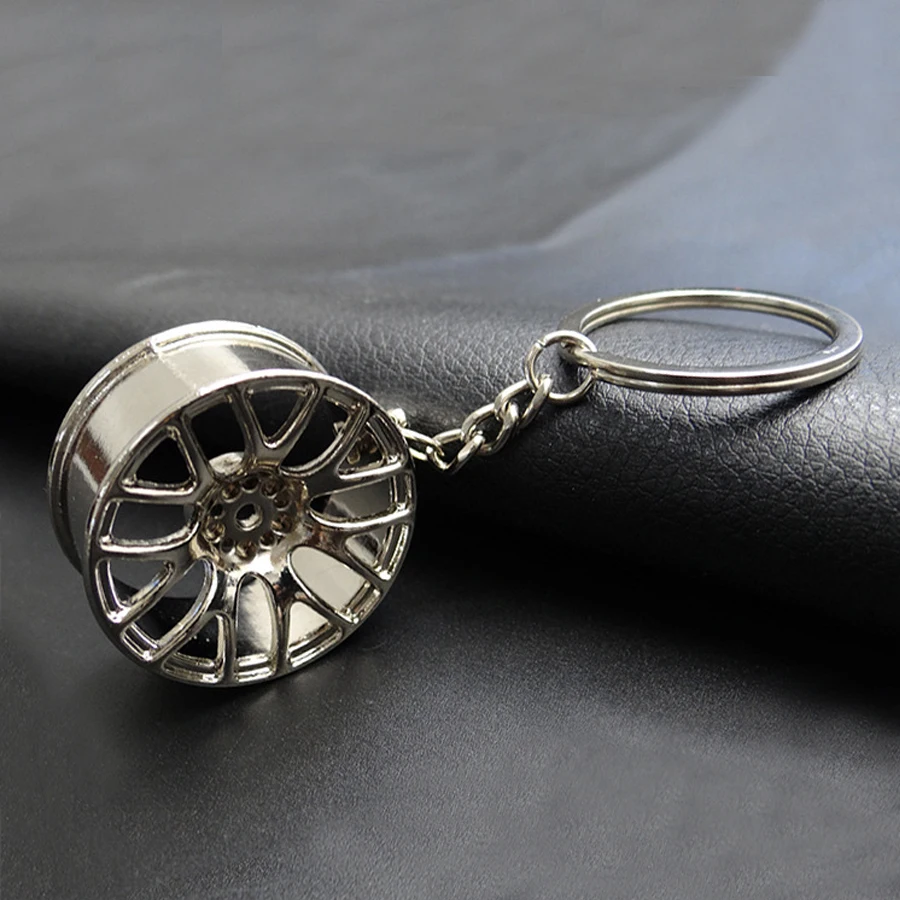 Металлический брелок классный Роскошный для ключей на ступицу колеса подходит
