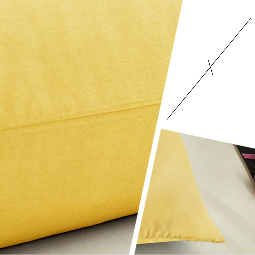 

1 Piece 48*74cm Cotton Home Hotel Pillowcase 8 Solid Colors Pillow Case Use for Student Single Dormitory Bedding