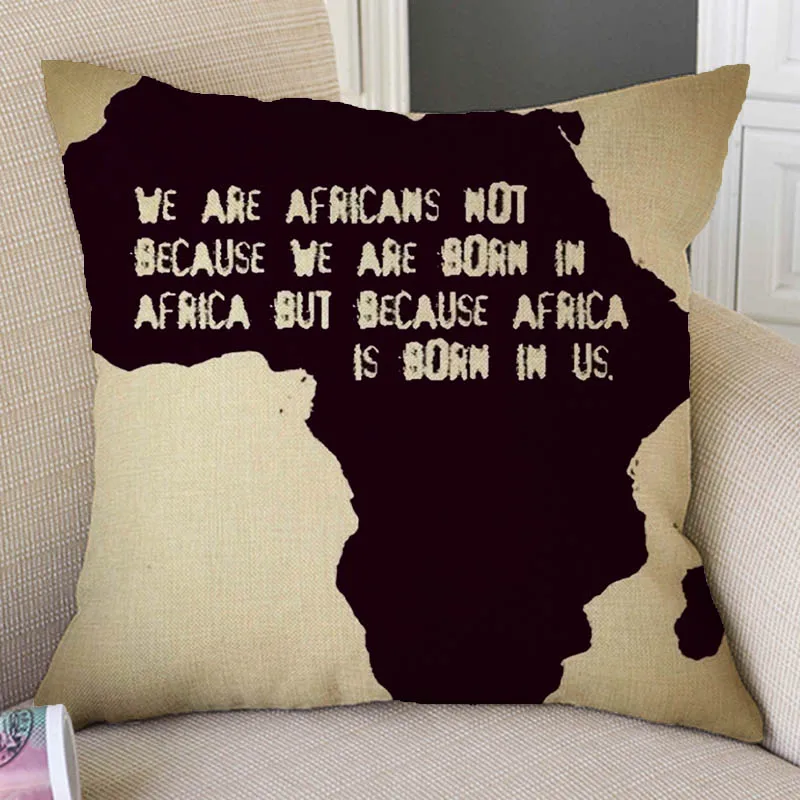 Африканские цитаты I love Africa с буквенным принтом поэма домашний декоративный