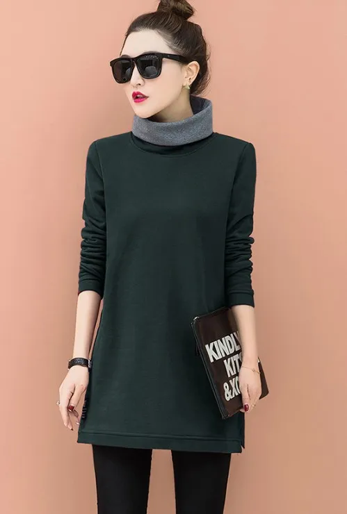 Зимние велюровые теплые Базовые платья горячая распродажа Женские Модные