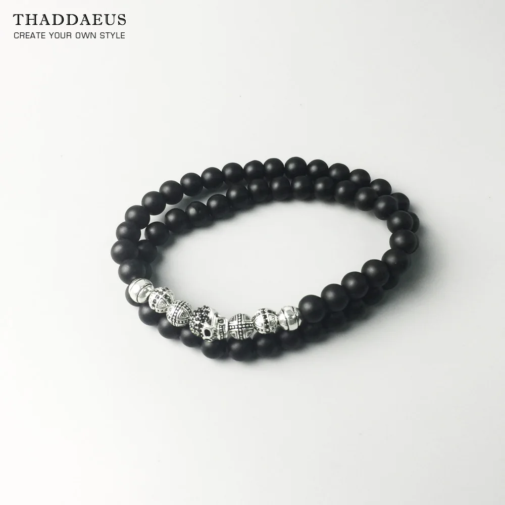 

Beads Necklace Skull,2017 Brand New Strand Fashion Jewelry Europe Style Rebel Cross Bijoux Gift For Men & Women Friend