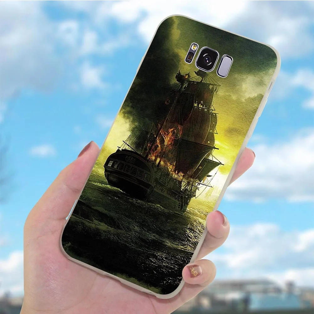 Кожаный чехол для телефона с изображением пиратов Карибского моря Samsung Note 9 Galaxy S10e