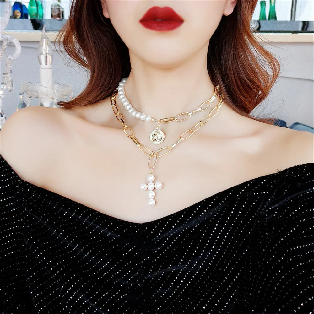 CRLEY роскошные 2 шт элегантные ювелирные изделия ожерелье жемчуг кулон новый