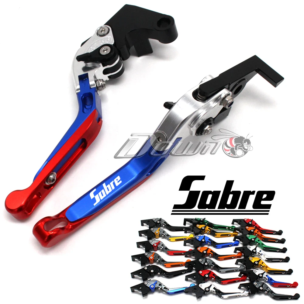 

Для HONDA VF750S SABRE 1982-1986 аксессуары для мотоциклов CNC алюминиевые Короткие тормозные рычаги сцепления Синий