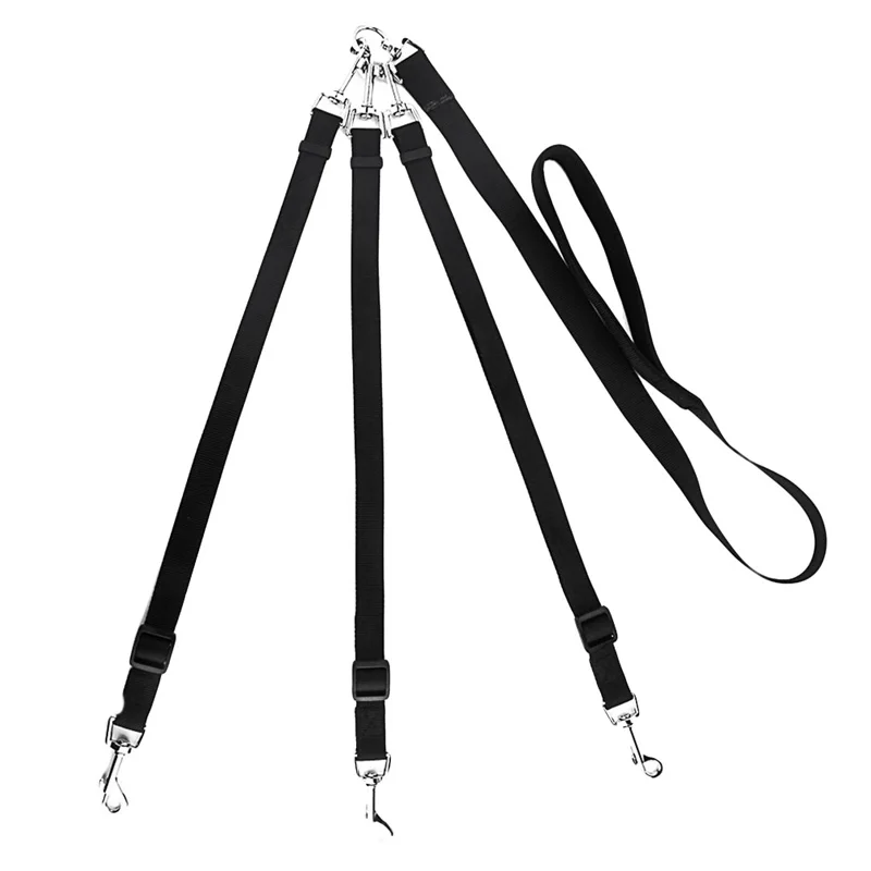 

New Creative Adjustable Detachable Nylon Dog Leash 3 In 1 Dog Leashes For Multiple Dogs With Padded Handle