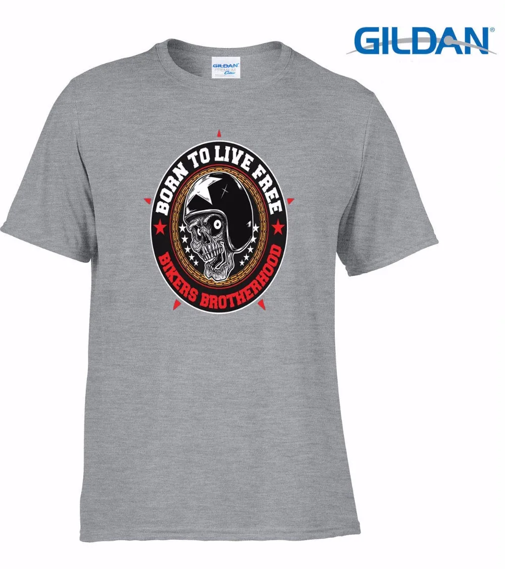 Футболка мужская с принтом черепа модная тенниска логотипом Братство