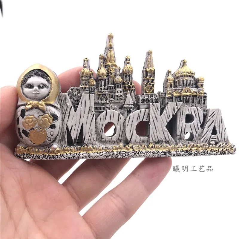 3D Смола Россия магнит на холодильник Москва Mockra декоративный магнитные наклейки