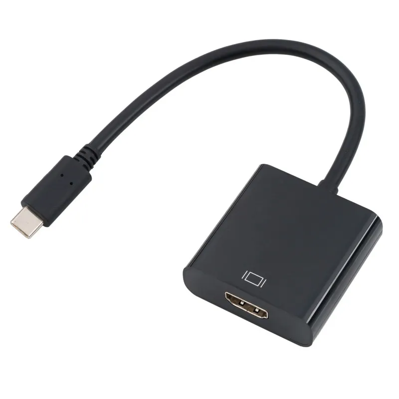Kebidu 4K USB C к HDMI совместимый адаптер штекер Гнездо Type 3 1 кабель конвертер для