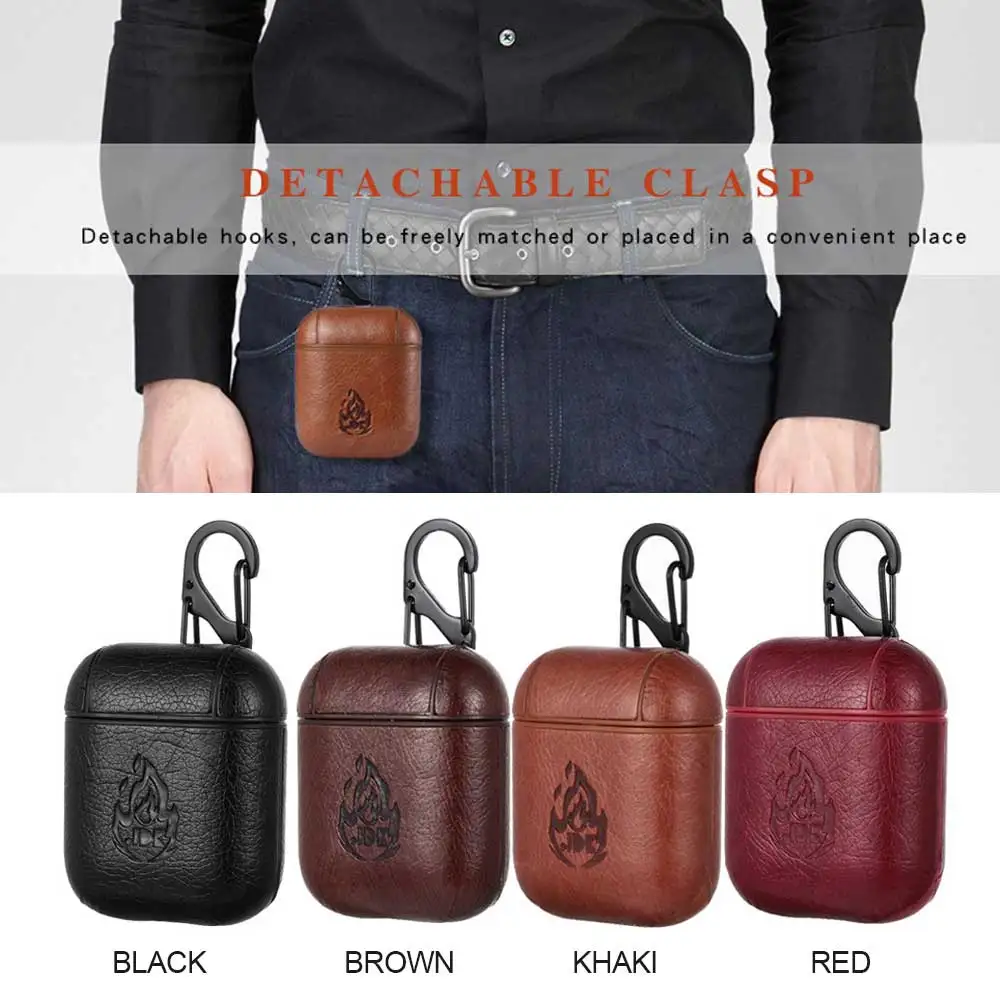 Earphone Cases Leather Cover for Apple Bluetooth Wireless Headphone | Электроника