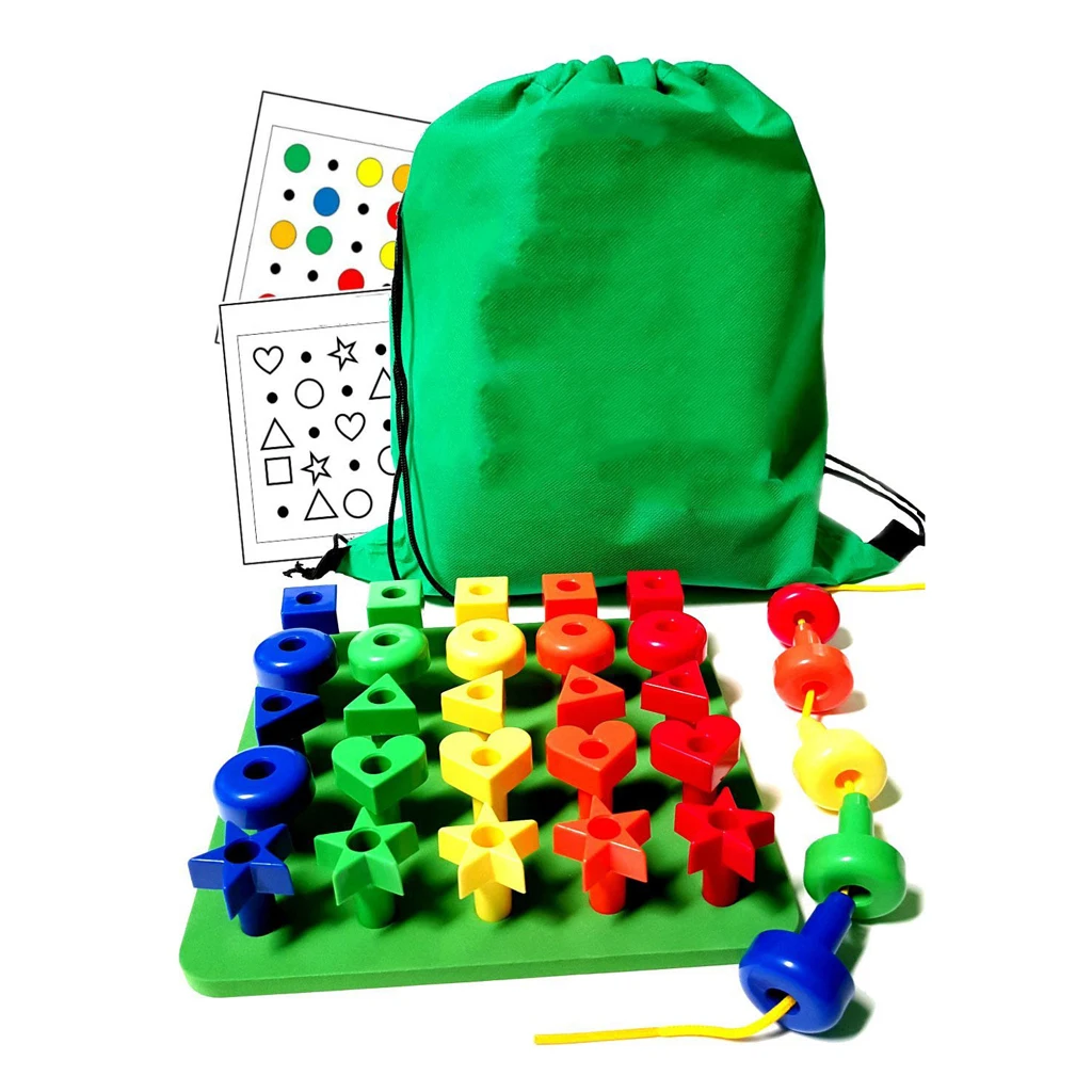 Укладчик Peg Board Fun 30 шт. детская развивающая игрушка для сортировки и укладки