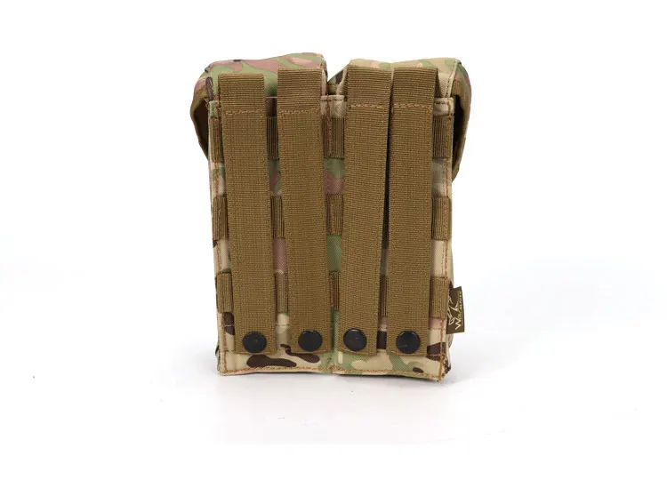 MOLLE тактический двойной подсумок военный картридж клип сумка с кнопками для AK M4 Glock пистолет страйкбол принадлежности для охоты