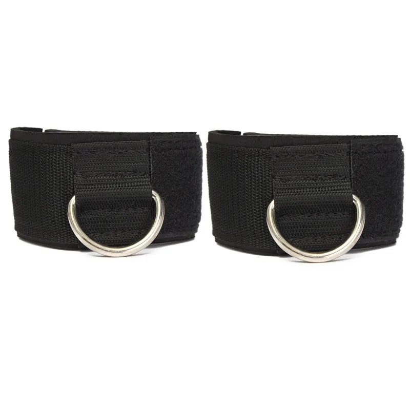 2 шт. d кольцо Лодыжки Якорь Ремень Multi Gym Cable Attachment Бедра Нога Шкив Подъема Фитнес