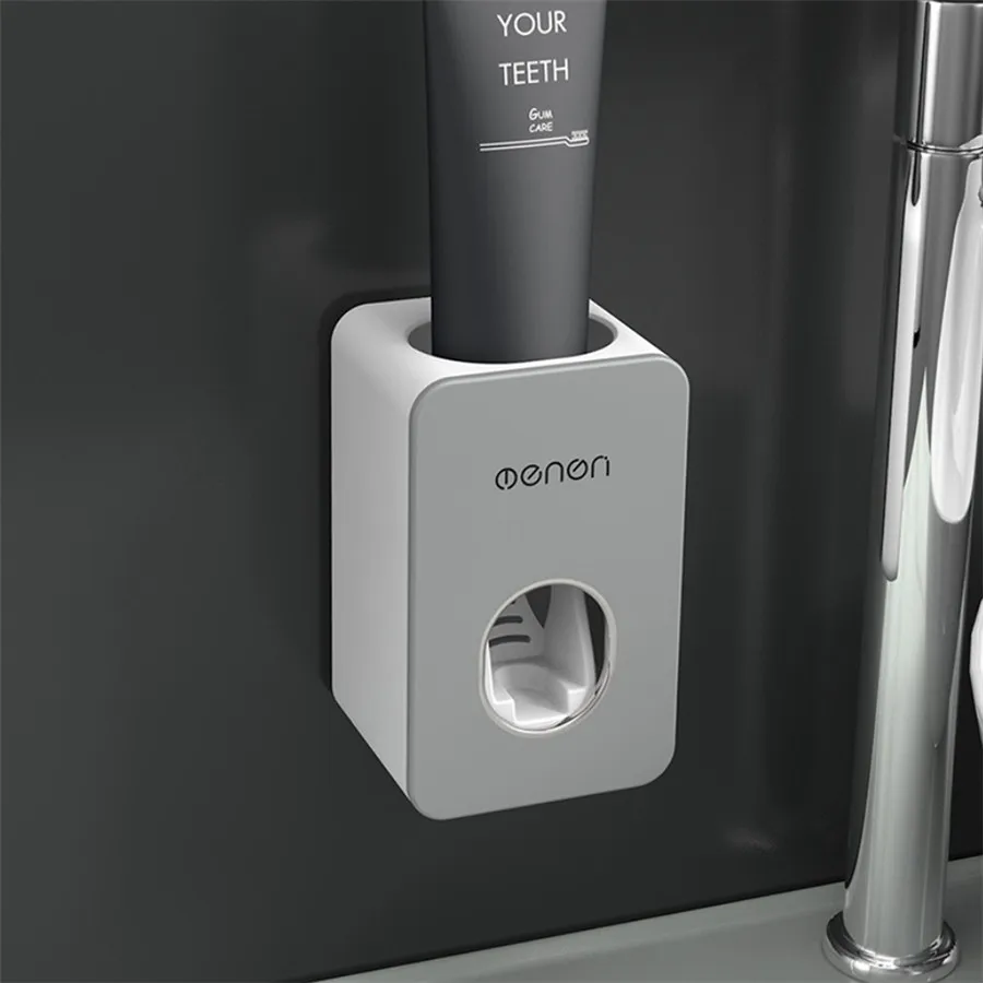 EXTRUDER gray Hands Free Автоматический Диспенсер зубной пасты, для зубной щетки соковыжималка настенное крепление аксессуары для ванной комнаты дропшиппинг - Цвет: EXTRUDER gray