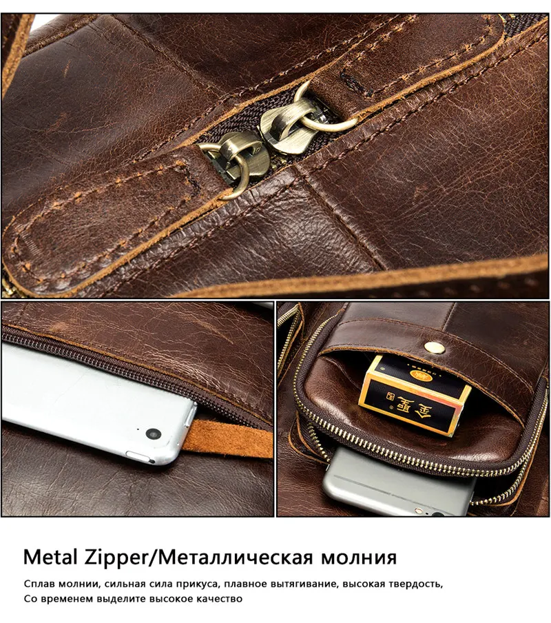 Vintage Genuine Leather Backpack Men Laptop Backpack High Quality Cowhide Leather Male Casual Bags Large Capacity