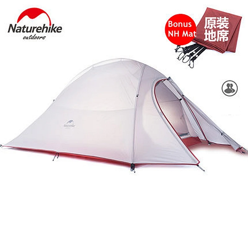 1 2 кг Naturehike палатка 20D силиконовые ткань Сверхлегкий человек двухслойные