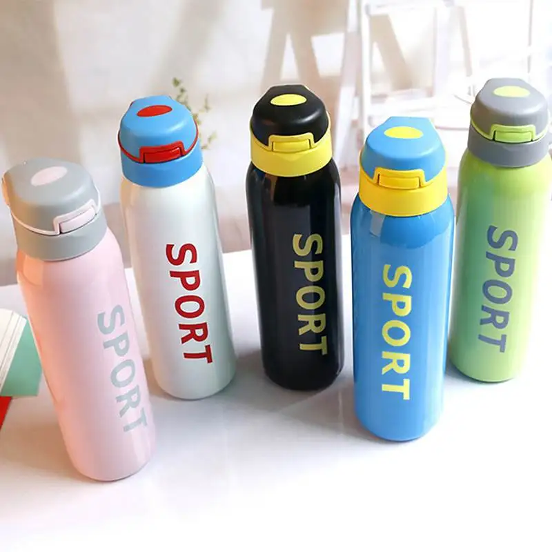 

Изолированные вакуумные фляжки из нержавеющей стали, термоемкость, термос, чашка с соломинкой, Спортивная бутылка для воды, Термокружка