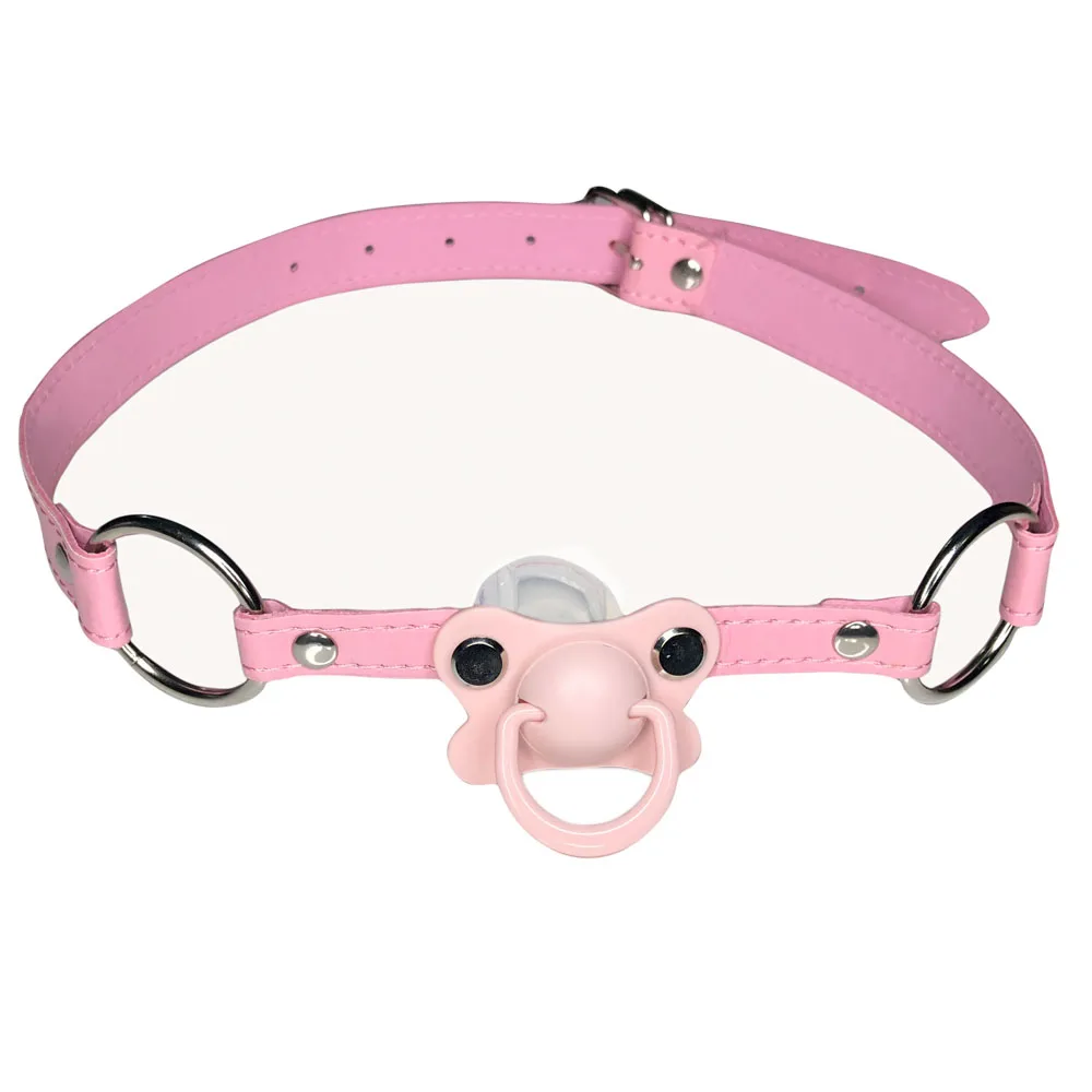 Pink Pacifier DDLG/ABDL колье кляп соска для взрослых пустышка размера плюс соска кляп чокер синий цвет - Окраска металла: Pink Pacifier