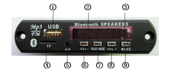 Беспроводной Bluetooth 5,0 MP3 WMA декодер доска 5 в 12 В автомобильный аудио USB TF FM радио модуль Запись микрофон MP3-плеер Пульт дистанционного управления