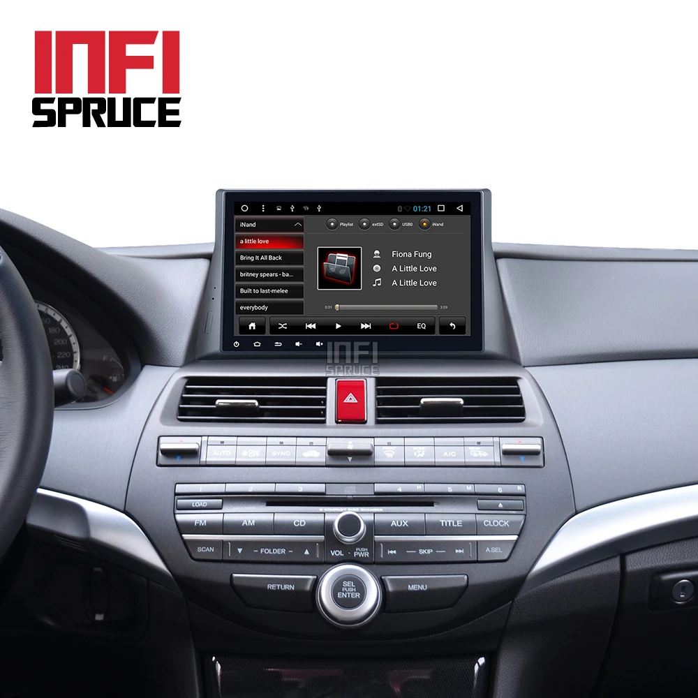 Android 8 1 автомобильный dvd gps плеер Поддержка Зеркало Ссылка руль для honda 2008-2012 Accord с