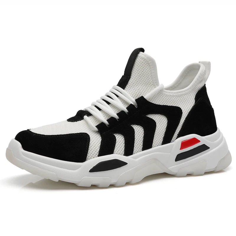 2019 new spring men's shoes Korean edition trend breathable all-in-one web celebrity dad running sports casual | Обувь
