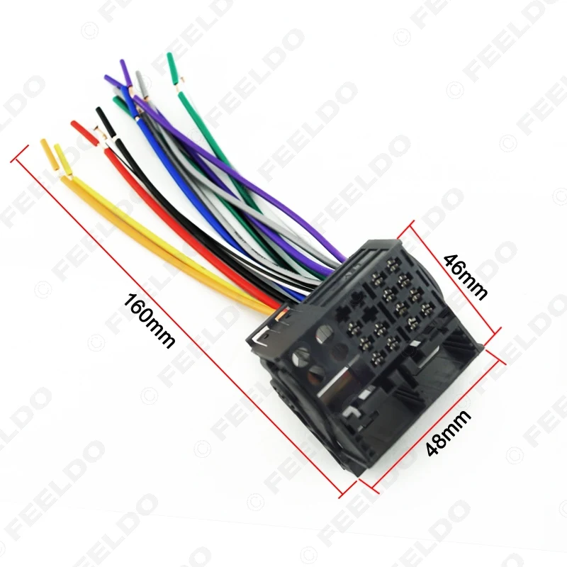 FEELDO 1 компл. Автомобильное стерео головное устройство проводки с FRAKA радио Anatenn