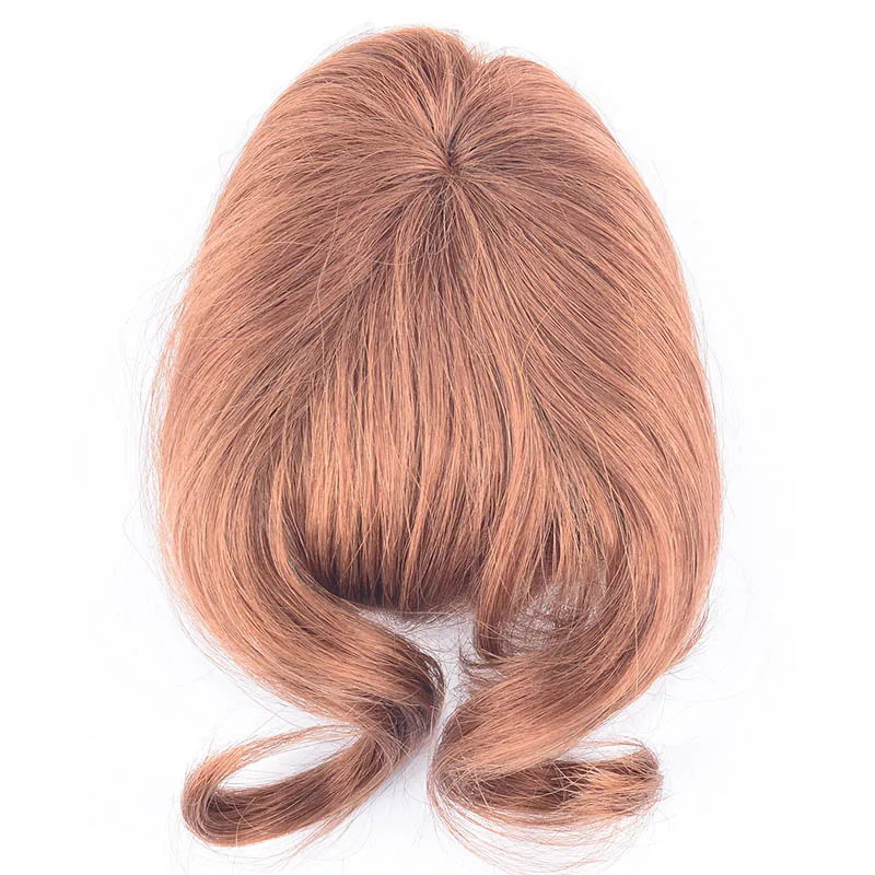 LADYSTAR заколка для челки Человеческие волосы Remy аккуратная челка 6 дюймов до 8 дюймов модная цельная бахрома 27 г для белых/черных женщин