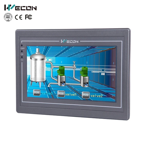 Wecon 7 дюймов pi8070 Улучшенный HMI с RS232 RS422 RS485 интерфейсом|hmi inch|hmi 7hmi rs485 |