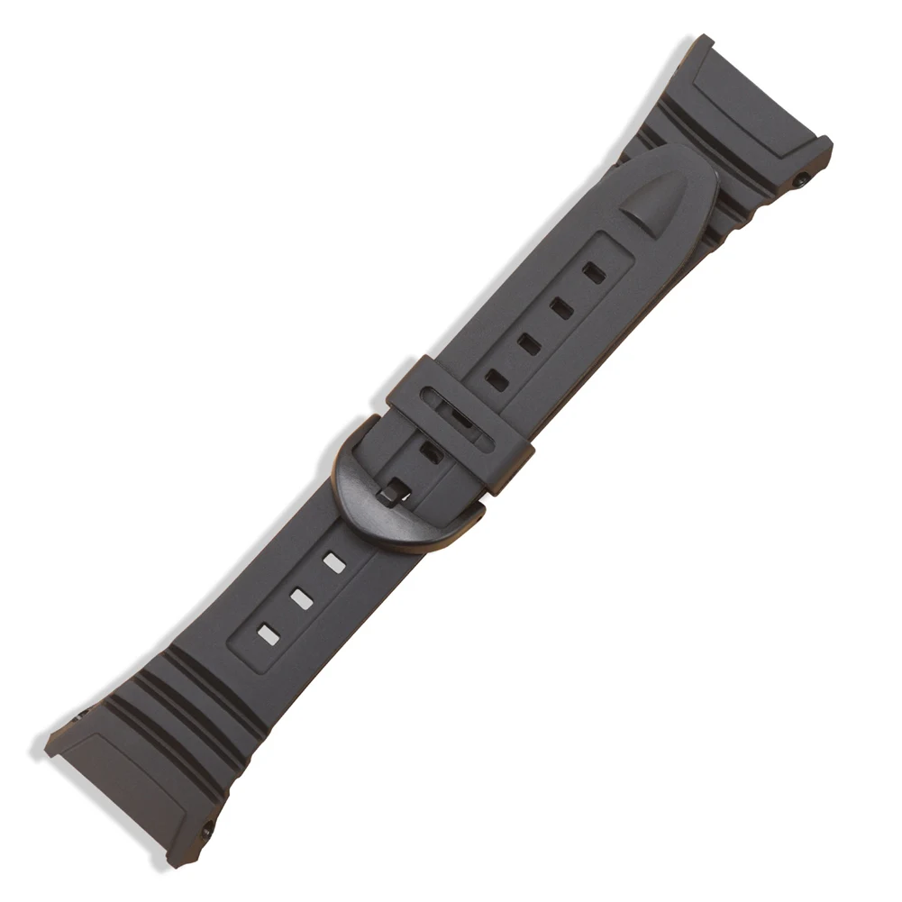Ремешок для часов для Casio модель W-96H W96, гибкая Черная смола 577EA1
