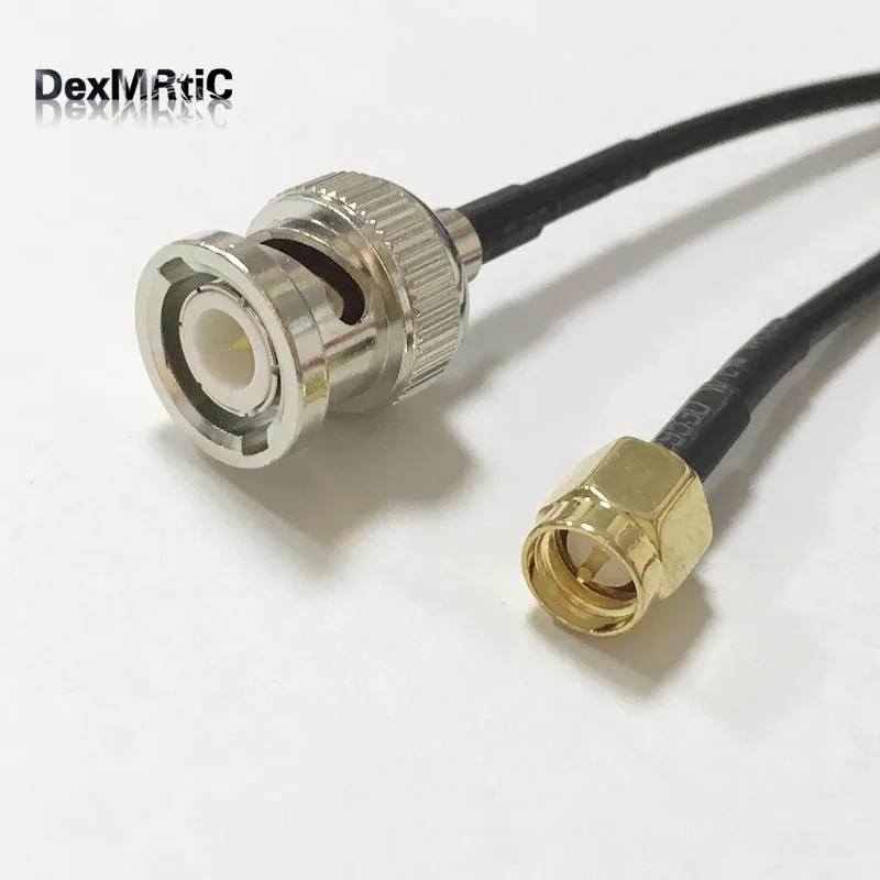 1 шт. новый штекер BNC SMA Штекер RG174 коаксиальный кабель Pigtail 20 см адаптер|plug connector|plug