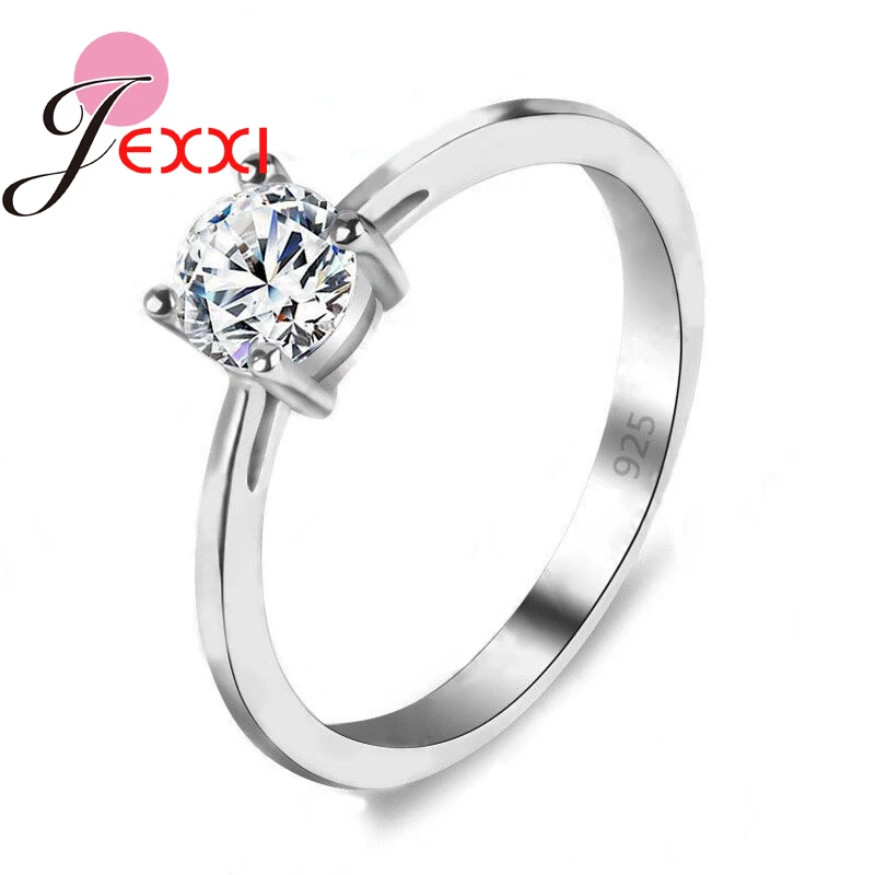 

Lose Money Promotion Hot Sell Super Shiny Cubic Zircon 925 Sterling Silver Wedding Rings For Women Jewelry Wholesale