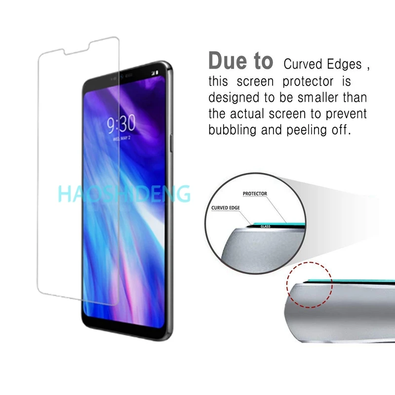 Полный экран из закаленного стекла для LG G7 ThinQ Стекло Экран протектор 2.5D 9 h экрана