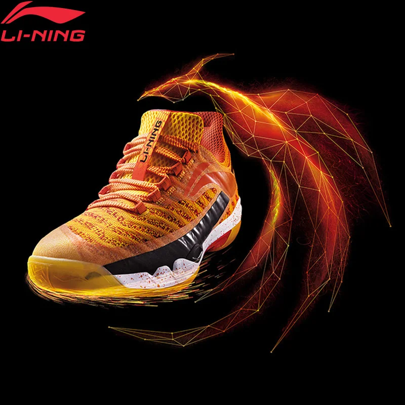 Li-Ning Мужская Пионерская профессиональная обувь для бадминтона LN BOUNSE с подкладом, носимая спортивная обувь, кроссовки AYAN011 XYY083