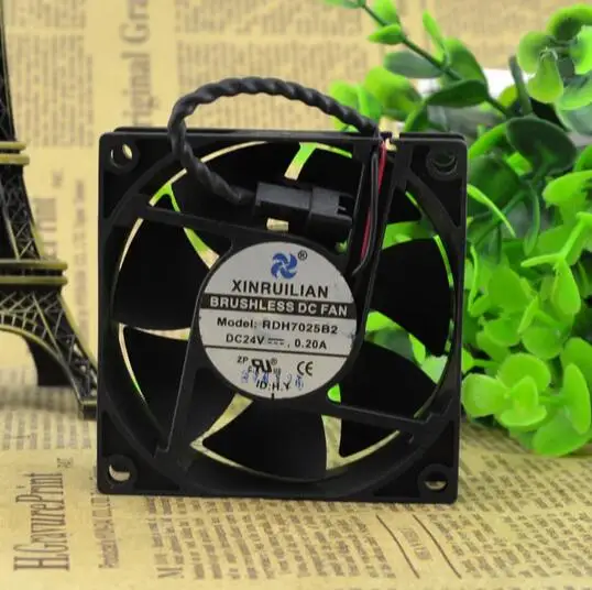 Original RUILIAN SCIENCE 70*70*25 RDH7025B2 24V 0.20A frequency converter cooling fan | Компьютеры и офис