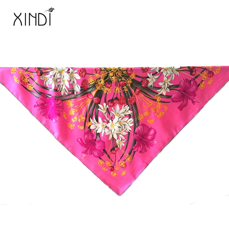 Акция Модные женские 100% шарф из шелковой саржи большой квадратный 14 момме