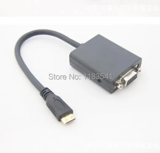 Free shipping micro HDMI to VGA adapter video converter with audio for Xbox 360 PS3 PS4 PC DVD |