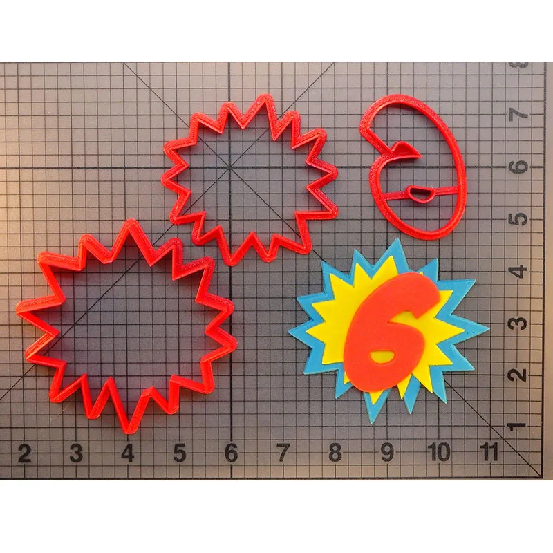 JB Pow номер 5 6 7 8 9 резак для печенья на заказ 3D печатная форма кекса торт кухонные