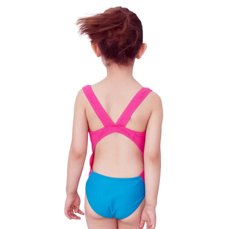 Для детей на лето купальный ванный комплект цельный женский купальник бикини