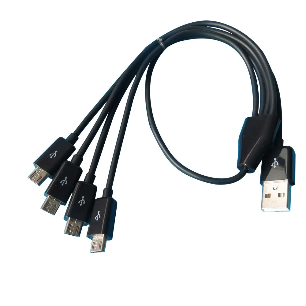 50 см 4 в 1 кабель зарядного устройства микро-usb питания 4 Android телефонов устройств сразу