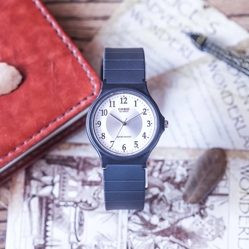 Мужские и женские маленькие кварцевые часы Casio MQ 24 7B3|Кварцевые мужские часы| |