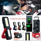 Светодиодный рабочий свет COB 180 градусов с зарядкой от USB, магнитный тактический фонарик, фонарь с крючком, красныйсинийчерныйоранжевый