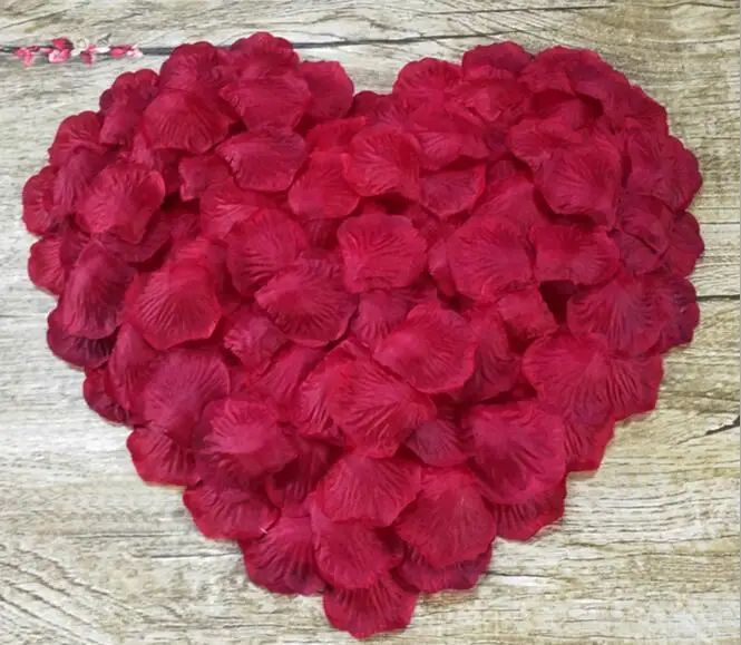 1000 шт./лот Декоративные искусственные шелковые цветы лепестки роз свадебное