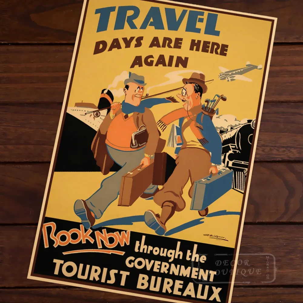 Картина для путешествий день снова Новая Зеландия NZ Винтаж Ретро Холст рамка