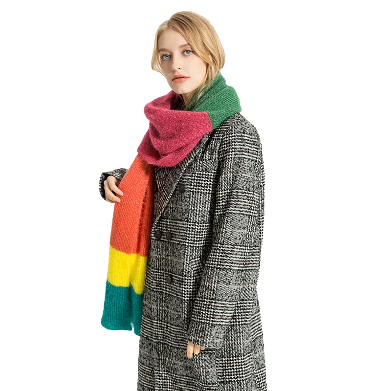 RUNMEIFA новый модный кашемировый шарф женские шали и обертывания Foulard Femme вязаные