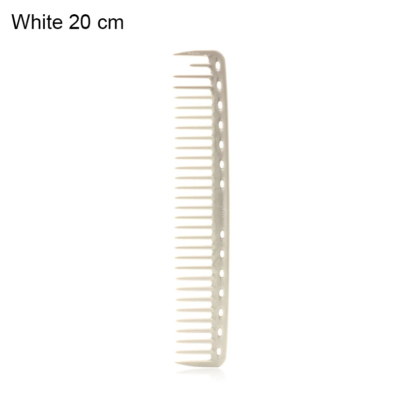 White 20cm 2 цвета профессиональный высококачественный расчески для салона парикмахерская расческа надёжный из смолы Расческа для стрижки волос инструмент для укладки - Color: White 20cm
