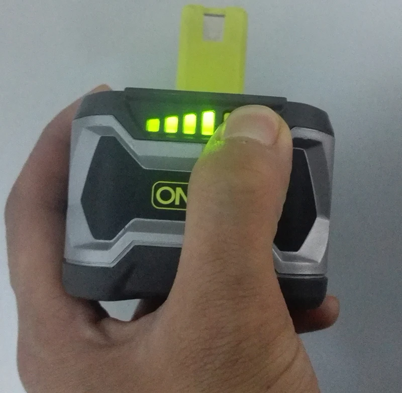 Используется Ryobi RB18L50 18 В 5.0ah Перезаряжаемые литий-ионный Батарея для Мощность