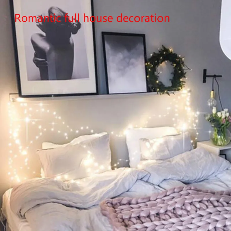 2 м 20 светильник s светодиодный строка Кнопка Батарея коробка для украшения торта