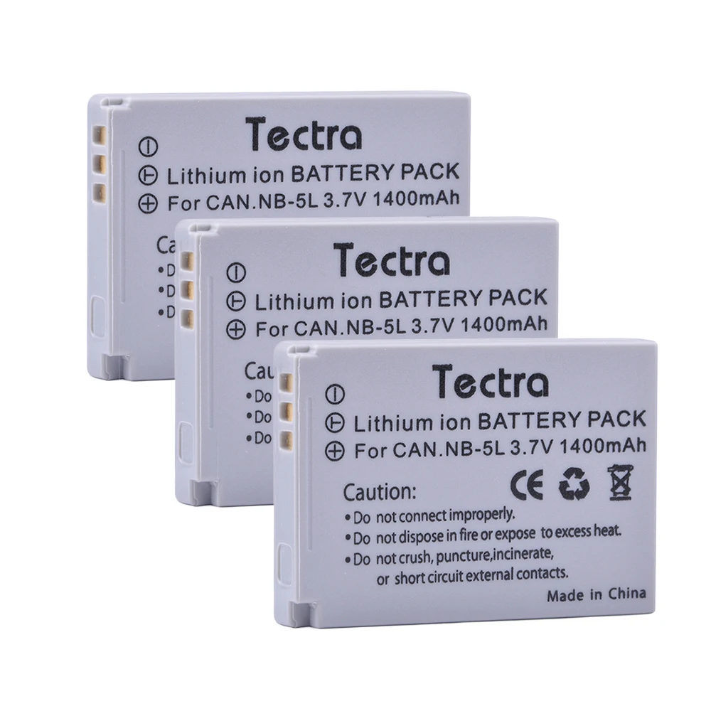 Аккумулятор Tectra 3 шт. для Canon PowerShot S100 S110 SD700 SD800 SD900 SD990 SX200 SX210 SX220 SX230|battery for canon|battery